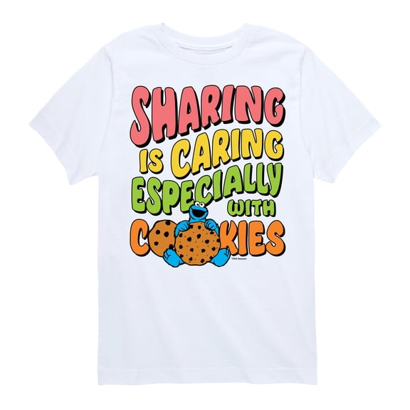 Sesame Street - Sharing Is Caring - Toddler and Youth Short Sleeve Graphic T-Shirt