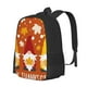 thumbnail image 1 of Balery Happy Thanksgiving Three Gnomes Mochila para hombre y mujer - Tela Oxford 600D resistente - Gran capacidad, resistente al agua, ideal para la escuela, viajes y senderismo, 1 of 6