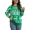 thumbnail image 3 of Uvplove Women's Christmas Ugly Sweater Knit Casual Pullovers Christmas Sweaters For Women,US Size Medium in Christmas Tree Green, 3 of 7