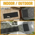 thumbnail image 3 of Ottomanson Extra Long Hallway Runner Non-Slip 3x35 Indoor Utility Rug, 2'7" x 35', Black Ribbed, 3 of 9