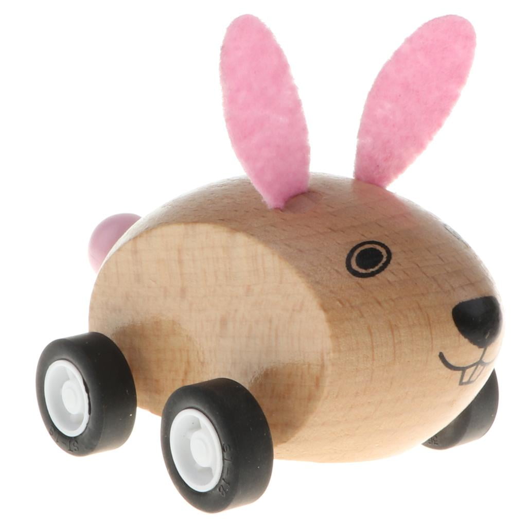 Details about   Cartoon Animal Car Wooden Pull Back Vehicles Toy Fun Toddlers Developmental Game 