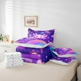 thumbnail image 5 of Feelyou Boba Purple Axolotl Bedding Comforter Set 7pcs, Cartoon Planet Queen Bedding Sets, Outer Space Galaxy Queen Sheet Sets, Breathable Room Decorative, 5 of 7