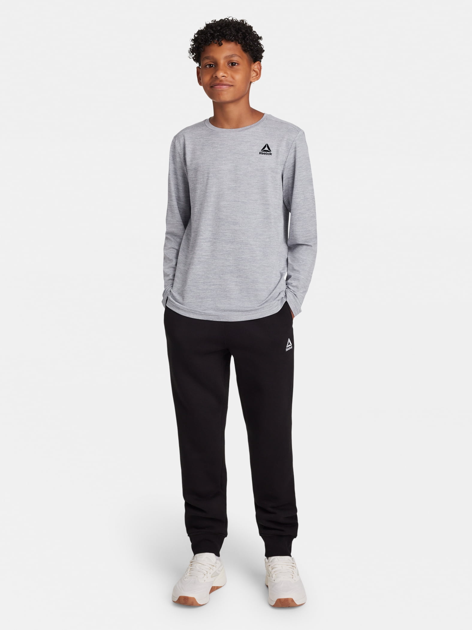 Reebok Boy's Legacy Performance Long Sleeve Core T-Shirt, Sizes 4-18
