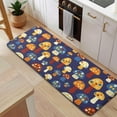 thumbnail image 5 of Colorful Spotted Mushroom Dark Blue Pattern Kitchen Rug Mat,Kitchen Runner Rugs Non Skid Washable,Decorative Kitchen Floor Mats for Kitchen,Sink,Laundry,17"x47.2", 5 of 7