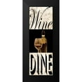 thumbnail image 2 of Prime, Marcus 11x24 Black Modern Framed Museum Art Print Titled - Wine Dine, 2 of 5
