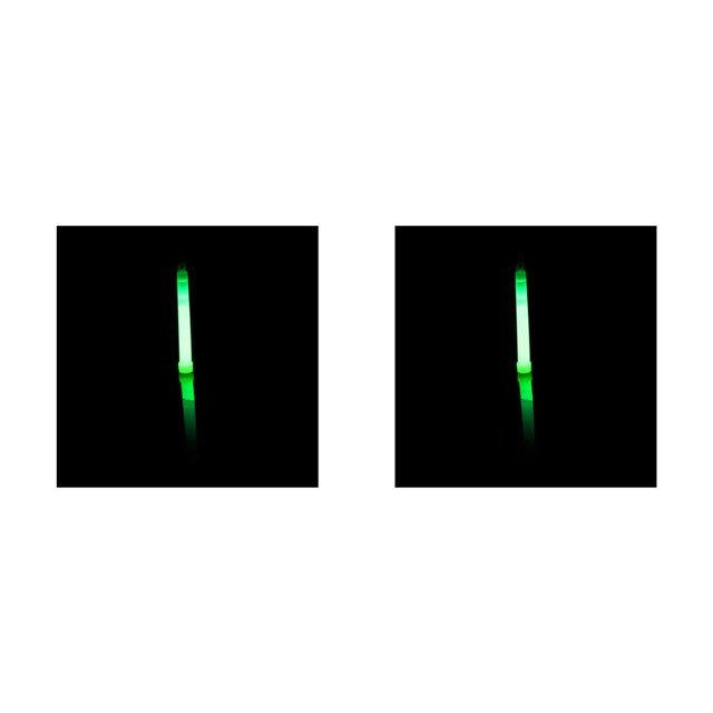Greeniant Glow Stick portátil colorido al aire libre senderismo concierto puesta en escena palos luminosos accesorios de decoración verde Verde 2Conjunto