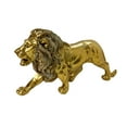 thumbnail image 3 of deevoka Animal Sculpture Resin Figure Cabinet Birthday Ornament Lion Statue Figurine Golden, 3 of 9