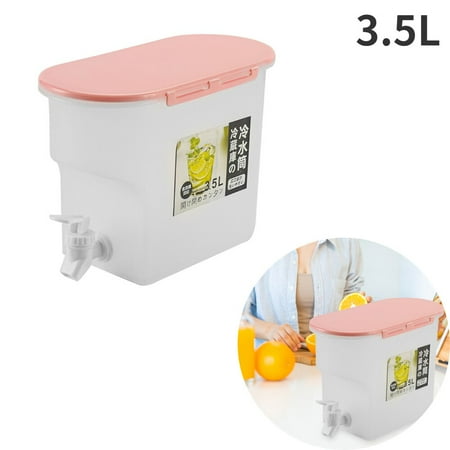 

3.5L/5L Cold ttle with Faucet Large-capacity Drinkware Juice Pot Beverage Dispensers Thermostat With Lid Water Jar Bottle