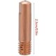 thumbnail image 2 of Punta de contacto de cobre de 20 piezas para consumibles de soplete de soldar MIG/MAG 15AK de 1,0mm, 2 of 5