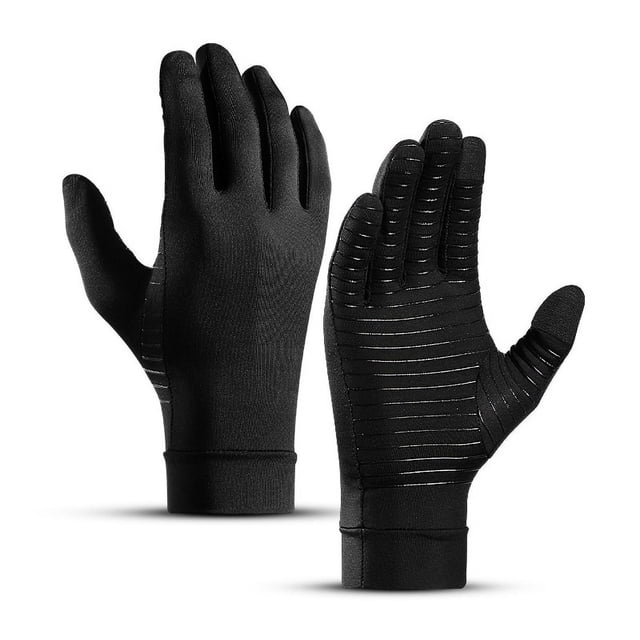 Guantes de dedos completos para aliviar el dolor en las articulaciones de los dedos, terapia de salud, rehabilitación y protección contra la presión, para escribir en interiores y exteriores
