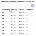thumbnail image 2 of NY Threads Jean Shorts for Women Mid Rise Denim Shorts with Folded Hem, 30, Mid Blue, 2 of 7