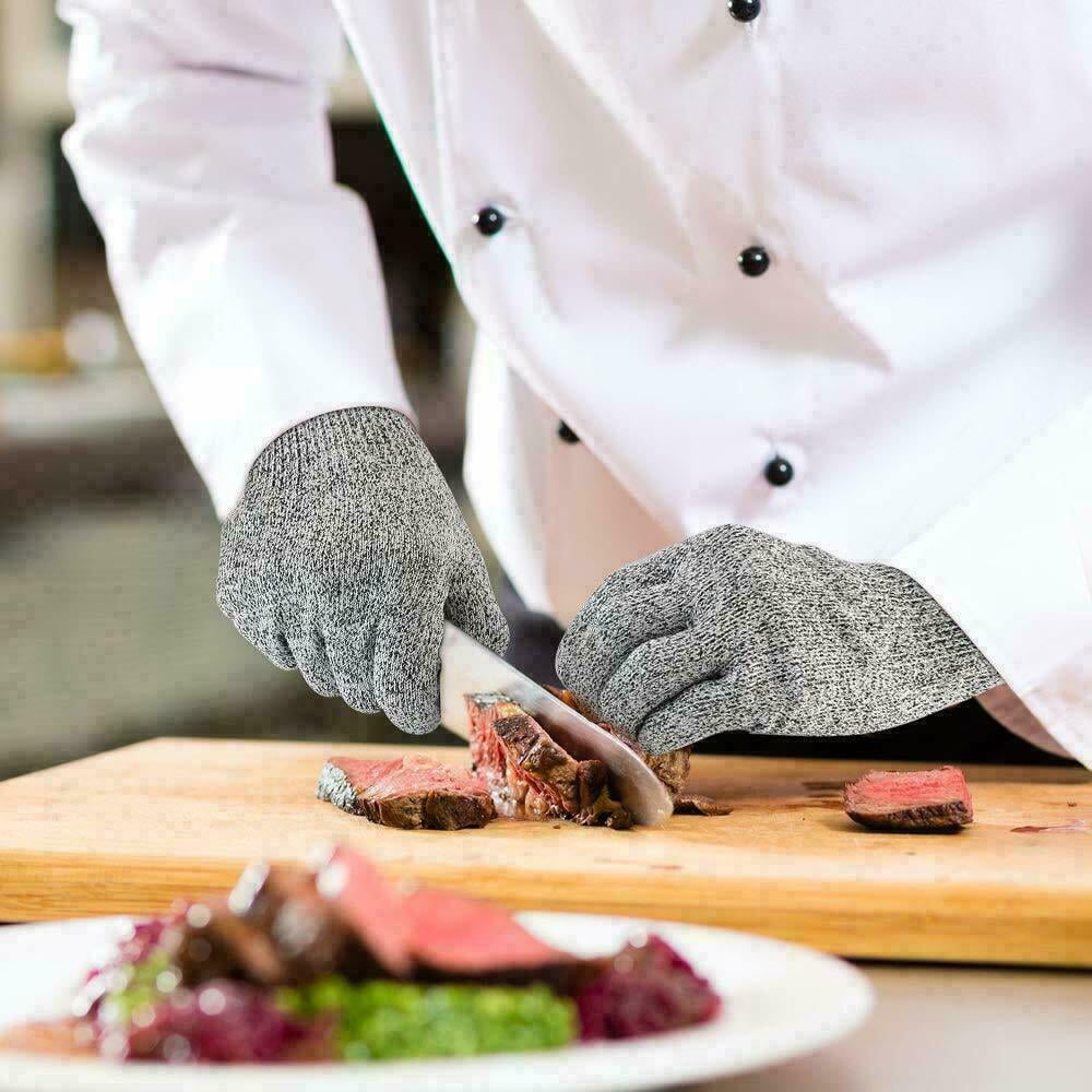 Protective Cut Resistant Gloves Level 5 Certified Safety Meat Cut Wood  Carving B