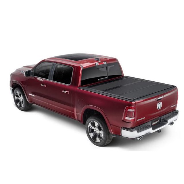 Convient 2019-2023 Ford Ranger UnderCover Couverture Tonnelle AX22022 Armor Flex; Tri-Pli Rigide; Non-Verrouillable; Noir Mat; Texturé; Aluminium Enduit Line-X