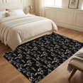 thumbnail image 6 of Running Horse Washable Area Rug 3 x 5 ft Rustic Western Vintage Black White Wildlife Cactus Soft Non‑Slip Rugs Stain Repellent Indoor Mats for Entry Foyer, Apartment Living Corner Dining Nook, 6 of 9