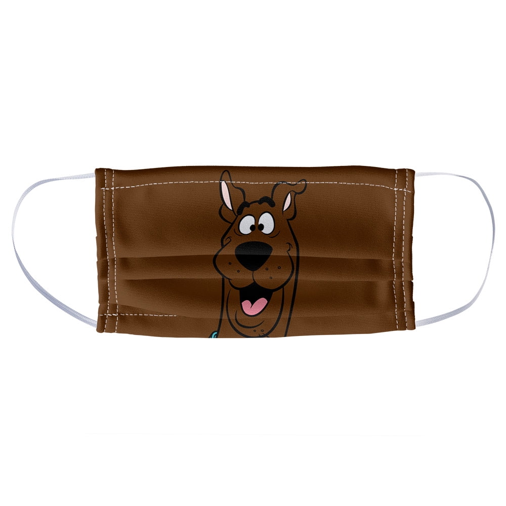 Scooby-Doo Happy Face 1-Ply Reusable Face Mask Covering, Unisex