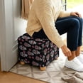 thumbnail image 3 of TSOVTHRID Rose Sugar Skull Print Stretch Ottoman Slipcover Square Folding Storage Stool Ottoman Cover Breathable Footstool Covers Slipcover Chair Covers for Living Room, 3 of 7