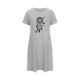 thumbnail image 5 of Camisón corto de talla grande para mujer, camisón de manga corta con estampado de pecho a la moda, camisón para mujer, 5 of 7