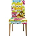 thumbnail image 2 of ZHANZZK Funny Owl Stretch Chair Cover Protector Seat Slipcover for Dining Room Hotel Wedding Party Set of 6, 2 of 6