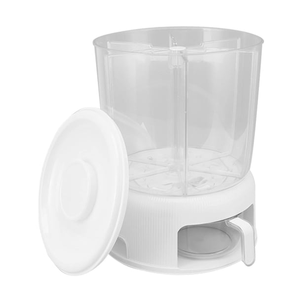 Dispensador de Granos 12 Kilogramos Gran Capacidad 6 Compartimentos Giratorios Dispensador de Arroz ABS PET Recipiente de Almacenamiento de Alimentos Secos con Taza Medidora