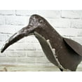 thumbnail image 4 of Rustic Primitive 22" x 13.25" Large Metal Crow Raven Statue Home Farm Garden Lodge, 4 of 6