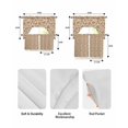 thumbnail image 5 of Brown Floral Swag Kitchen Curtains Sets for Windows 24 Inch Length, Vintage Rustic Flowers Botanical Spring Short Window Curtain Panels Swags Valances and Tiers 3 Piece Set for Cafe/Dining Room, 5 of 5