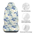 thumbnail image 5 of Sikiie Daisies Flowers Car Seat Protector 2 Pack Car Seat Cushion Mat, Car Seat Covers for SUV, Truck, Van, 5 of 7