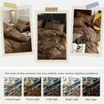 thumbnail image 4 of Green Flower Leaves Printed Twin XL Comforter Set - Lightweight Fluffy Boho Floral Comforter & 2 Pillowcases - Twin XL Size, 4 of 4
