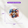 thumbnail image 4 of Patriotic Cavalier King Charles Spaniel Celebrates 4th of July Acrylic Round Ornament Dog Lover Gifts Home Tree Decor - 02009, 4 of 4