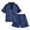 Navy, variant on eczipvz Girls Pajamas Satin Pajama Set Silk Pjs Short Sleeve Sleepwear Loungewear Clothes Set Hot Pink 12-13 Years