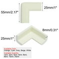 thumbnail image 2 of Uxcell Desk Tables Edge Corner Cushions Strip Roll Soft Bumper Protector Foam White 10pcs, 2 of 6