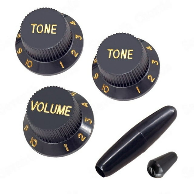 Mosiee Guitars Arms Bar Knobs Plastic 1 Volume 2 Tone Control Knobs For Whammy Barknob St Shake Handle Hat Accessories