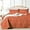 9h-burnt Orange, variant on Twin Size Quilt Bedding Set,Burnt Orange Lightweight Microfiber Soft Bedspreads,Modern Style Geoetric Pattern Coverlet Set for All Seasons,2 Piece(1 Quilt,1Pillow Sham)