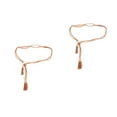 thumbnail image 6 of FRCOLOR 2 pcs  Lady Woven Waist Belt Casual Skirt Tassel Waist Belt for Women Camel, 6 of 8