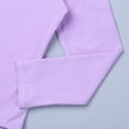 thumbnail image 6 of Sxiwei 2Pcs Girls Ballet Dance Outfits Long Sleeve Gymnastics Leotard with Chiffon Tied Skirt Set Lavender XL, 6 of 7