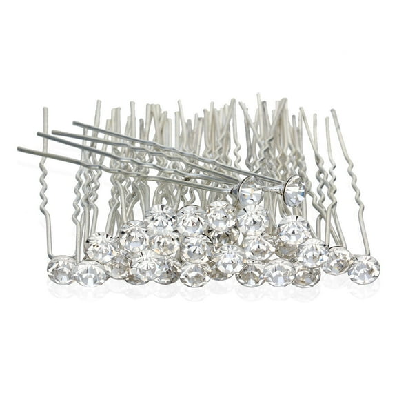 Holzlrgus 20 Pcs Transparent Crystal Rhinestones Hair Pins, Beautiful Hair Accessories for Every Occasion
