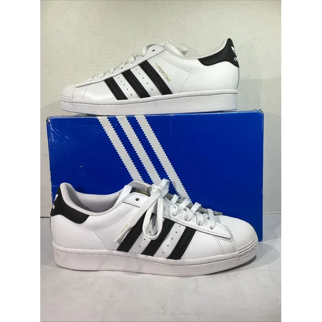 MISMATES Ad-id-as Men’s Sze L 8.5 / R 8 White Superstar Originals Sneakers AJ-1462