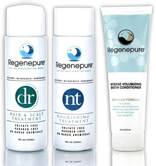 RegenePure DR Shampoo + NT Treatment + Biotin Conditioner