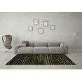 thumbnail image 3 of Ahgly Company Indoor Round Abstract Brown Modern Area Rugs, 5' Round, 3 of 4