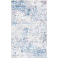 thumbnail image 2 of SAFAVIEH Santa Monica Otis Abstract Polyester Area Rug, Ivory/Blue, 6' x 9', 2 of 13
