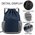 thumbnail image 3 of New basketball sports drawstring backpack, dry and wet separation fitness bag storage bundle pocket, 3 of 6