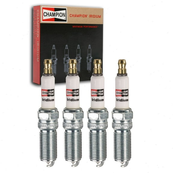 4 pc Champion Iridium Spark Plugs compatible with Ford Mustang 2.3L L4 2015-2020