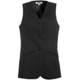 thumbnail image 1 of Edwards Garment Womens V Neck Rounded Hem Sleeveless Jacket Tunic, 1 of 1