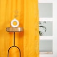thumbnail image 5 of The Art Box Tab Top Cotton Window Curtain Panel Set, Farmhouse Home Decor Curtains for Bedroom Living Room, 2 Piece, Yellow, 52"w x 36"l in, 5 of 7