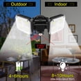 thumbnail image 4 of Luz Solar Para Jardín Luz De Doble Cabeza Impermeable Para Exteriores Escalera Luz De Calle De Inducción De Cuerpo Humano Luz De Pared Solar Dividida Guardurnaity HA022145-00, 4 of 5
