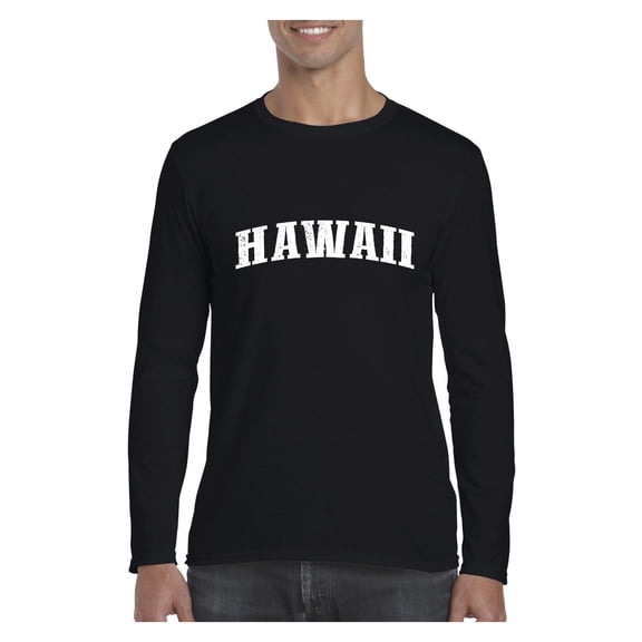 MmF - Mens Long Sleeve T-Shirts, up to Size 5XL - Hawaii