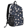 thumbnail image 2 of JIALIOU 14" Laptop Backpack Waterproof Airline Approved Stylish Casual Daypack for Travel Business College Work, Cute Little Daisy, 2 of 8