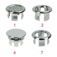 thumbnail image 2 of 10pcs Cover Drain Cap Sink Durable Overflow Ring Round Silver Kitchen, 2 of 3