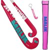 MALIK Hockey Stick Slam | Pink 35"| J Turn Head Shape - Available in Multi-Pack for Youth, Boys & Girls