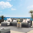 thumbnail image 3 of Tahoe 3-Piece Outdoor Patio Powder-Coated Aluminum Left-Facing Chaise Sectional Sofa Set by Modway, 3 of 8