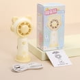 thumbnail image 6 of Rechargeable USB Mini Handheld Fan - Portable Quiet Desktop Fan Cute Toy Fan for Kids, Girls, Women - Home, Travel, Outdoor, 6 of 9